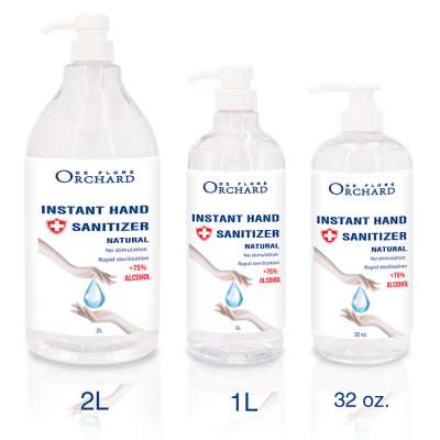 Wholesale bulk cheap antibacterial 120ml 25ml 500 ml 75% alcohol instant hand sanitizer gel