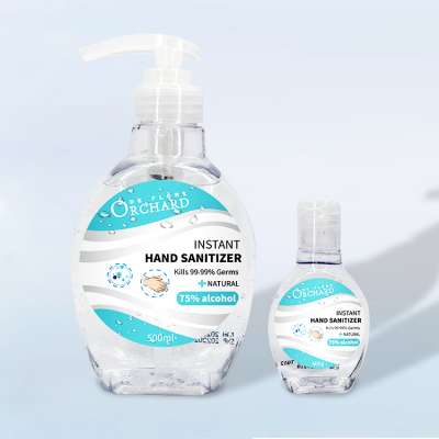 guangzhou organic 75% alchohol skin disinfection gel hidroalcoholico hand sanitiser kit